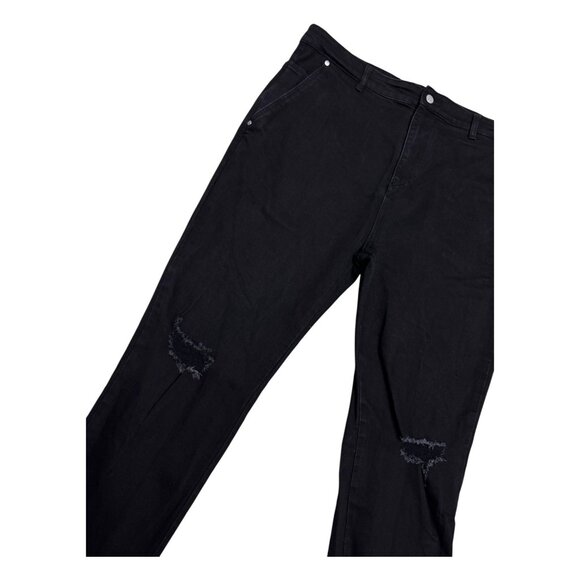 ZANEROBE Distressed Luxury Designer Streetwear Black Denim Jeans Mens 38x30 - Picture 6 of 6